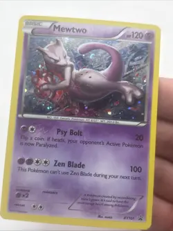 POKEMON BLACK STAR PROMO MEWTWO XY101 HOLO FOIL MP/LP - Image 2