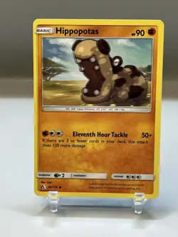 Pokemon Double Print Misprint Error Hippopotas 68/156 Sm-Ultra Prism Regular - Image 2