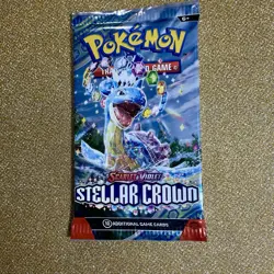 Pokemon TCG: Scarlet & Violet STELLAR CROWN Sealed Booster Pack SV07 - Image 1