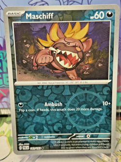 Maschiff 141/193 LP Pokemon Card | Sv02: Paldea Evolved Reverse Holo - Image 1