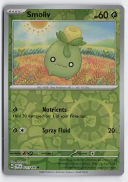 Pokemon Smoliv 021/198 Reverse Holo Common SV01: Scarlet & Violet Base Set NM - Image 1