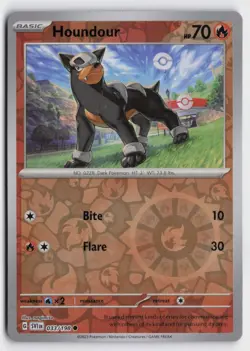 Pokemon Houndour 033/198 Reverse Holo Common SV01: Scarlet & Violet Base Set NM - Image 1