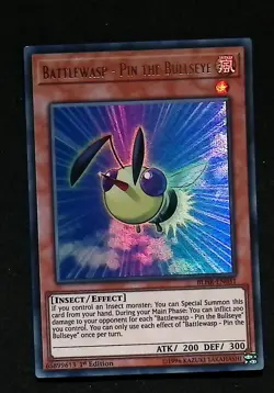 Battlewasp - Pin the Bullseye - BLHR-EN031 - Ultra Rare - 1st Edition Yugioh - Image 1