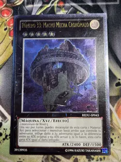 YUGIOH Number 33: Chronomaly Machu Mech Spanish REDU-EN043 Ultimate Rare LP - Image 1