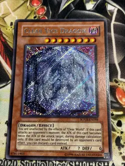 Yugioh Clear Vice Dragon SOVR-EN098 Secret Rare PL - Image 1