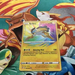 Pokemon TCG Raikou Vivid Voltage Holo Card 050/185 Amazing Rare NM/M Condition - Image 2