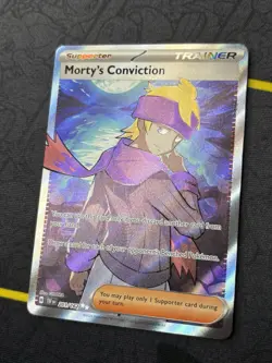 Morty's Conviction 201/162 - Temporal Forces Full Art Rare Pokemon Card - NM - Image 2