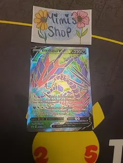 Pokemon Eternatus V SWSH044 SWSH: Sword & Shield Promo Cards Holo - Image 2