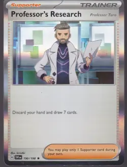 Professor's Research Rare Scarlet Violet Base Set 190/198 Pokemon Card TCG - Image 1
