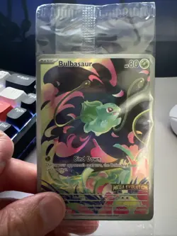 Pokemon Card Bulbasaur 133/132 Mega Evolution Stamped Promo Sealed Enhanced box - Image 1