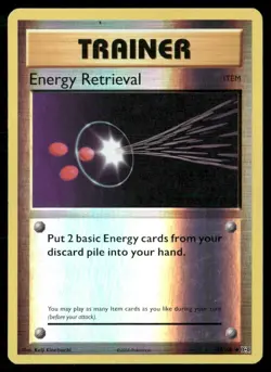 2016 Evolutions Set Pokemon Card 077 Energy Retrieval Reverse Foil LP - Image 1
