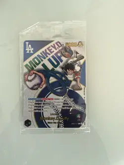 Dodgers X One piece Monkey D Luffy Trading Card Mint Condition - Image 1