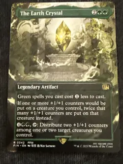 The Earth Crystal (Borderless) Final Fantasy Regular Magic The Gathering 2 GG - Image 1