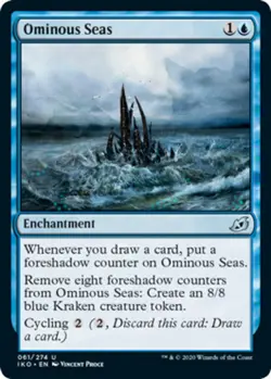 MTG - Ominous Seas - Ikoria: Lair of Behemoths - NM, English Magic FLAT RATE SHI - Image 1