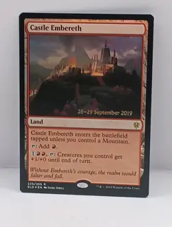 MTG Castle Embereth (239p/150) Throne of Eldraine Promos Prerelease FOIL - Image 1