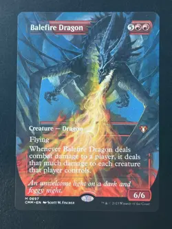 Balefire Dragon (Borderless) Commander Masters Foil - Image 1
