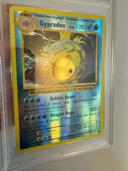 2016 Pokemon - Gyarados Reverse Holo Rare - XY Evolutions 34/108 - PSA 9 MINT! - Image 3