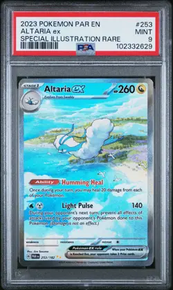 2023 POKEMON PAR EN-PARADOX RIFT SPECIAL ILLUSTRATION RARE #253 ALTARIA EX PSA 9 - Image 1