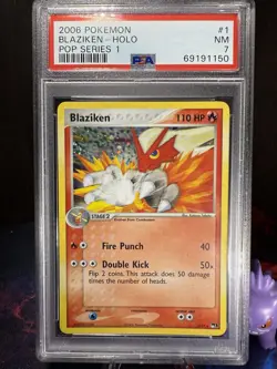 2006 POKEMON BLAZIKEN - HOLO POP SERIES 1 - PSA 7 - Image 1