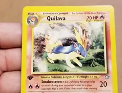 POKEMON TCG 1ST EDITION QUILAVA 47/121 ◇ UNCOMMON NEO GENESIS VINTAGE NM - Image 2