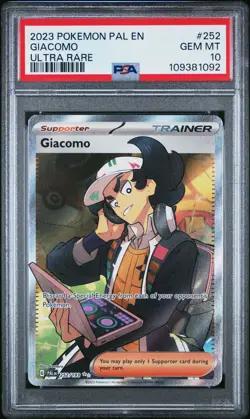 2023 POKEMON PAL EN-PALDEA EVOLVED ULTRA RARE #252 GIACOMO PSA 10 - Image 1