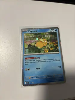 Pokemon TCG Psyduck Scarlet & Violet Holo 007 Mega Evolution Promo - Image 4