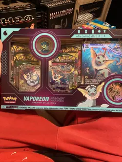 Factory Sealed Pokemon Eeveelution Vaporeon VMAX Premium Collection box 820650101618 - Image 1