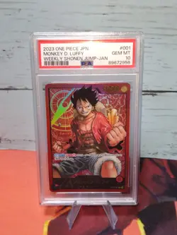 One Piece Card Game Luffy ST01-001 Zoro OP01-001 Leader PSA10 GEM MINT Set Japan - Image 2