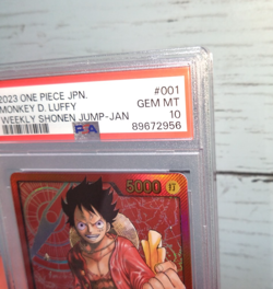 One Piece Card Game Luffy ST01-001 Zoro OP01-001 Leader PSA10 GEM MINT Set Japan - Image 4