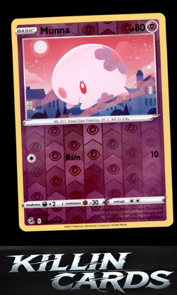 Reverse Holofoil Munna 121/264 Pokemon Common SWSH08: Fusion Strike Card NM - Image 1