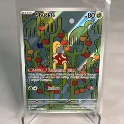Pokemon 136/132 Shuckle Illustration Rare Holo Card Mega Evolutions Set - Image 1