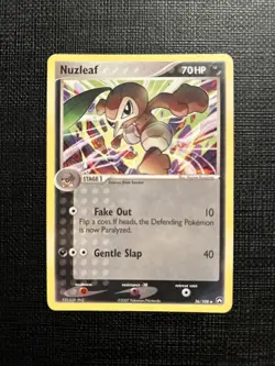 Pokemon EX Power Keepers Uncommon Card - Nuzleaf 36/108 MP - Image 1