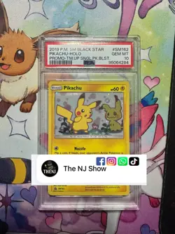 Pokemon Pikachu TCG Sun & Moon Black Star Promo SM162 Holo Card PSA 10 - Image 2
