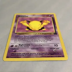 Pokemon Drowzee 54/82 Team Rocket Set Card Vintage 2000 Wizards Light Play - Image 3