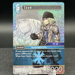 Snow 19-023C Foil Final Fantasy Card - Image 1