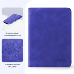 Trading Card Binder, 9 Side Loading Pocket Card Album Hold Up to 540 Cards, Z... - Image 2