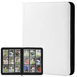 9 Pocket Trading Card Binder 540 Capacity with Zip Closure - Premium Double S... - Image 1