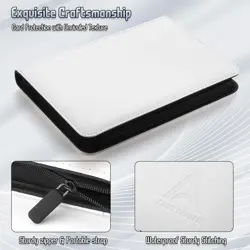 9 Pocket Trading Card Binder 540 Capacity with Zip Closure - Premium Double S... - Image 3