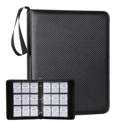 Premium 9-Black Pocket Card Binder - 720 Collection Binder Folder Card Album ... - Image 1