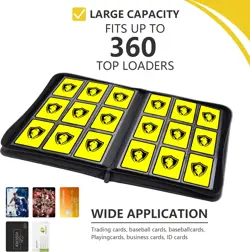 Trading Card Binder 9 Pocket, 360 Pockets Trading Card Holder Book, Premium P... - Image 5