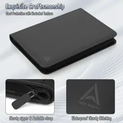 Card Binder 9 Pocket, Double Sided Pockets Trading Card Binder with 30 Sleeve... - Image 3