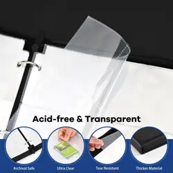 Card Binder 9 Pocket Premium Zip Trading Card Binder 900 Double Sided Pocket ... - Image 3