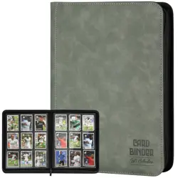Trading Card Binder, Premium 9 Pocket Double Sided 540 Pocket PU Card Collect... - Image 1