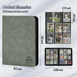 Trading Card Binder, Premium 9 Pocket Double Sided 540 Pocket PU Card Collect... - Image 3