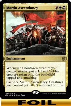 1x - Mardu Ascendancy - FOIL PRERELEASE #185s - Khans of Tarkir - LP MTG - Image 1