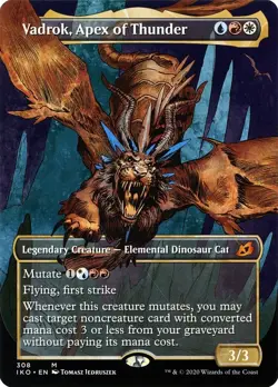 1x - Vadrok, Apex of Thunder - Showcase #308 - Ikoria: Lair of Behemoths -NM MTG - Image 1