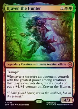 Kraven the Hunter Marvel's Spider-Man NM MTG Foil - Image 1