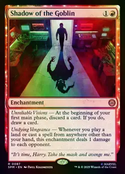 Shadow of the Goblin Marvel's Spider-Man NM MTG Foil - Image 1
