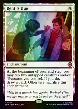 Rent Is Due Marvel's Spider-Man NM MTG Foil - Image 1