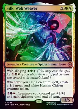 Silk, Web Weaver Marvel's Spider-Man NM MTG Foil - Image 1